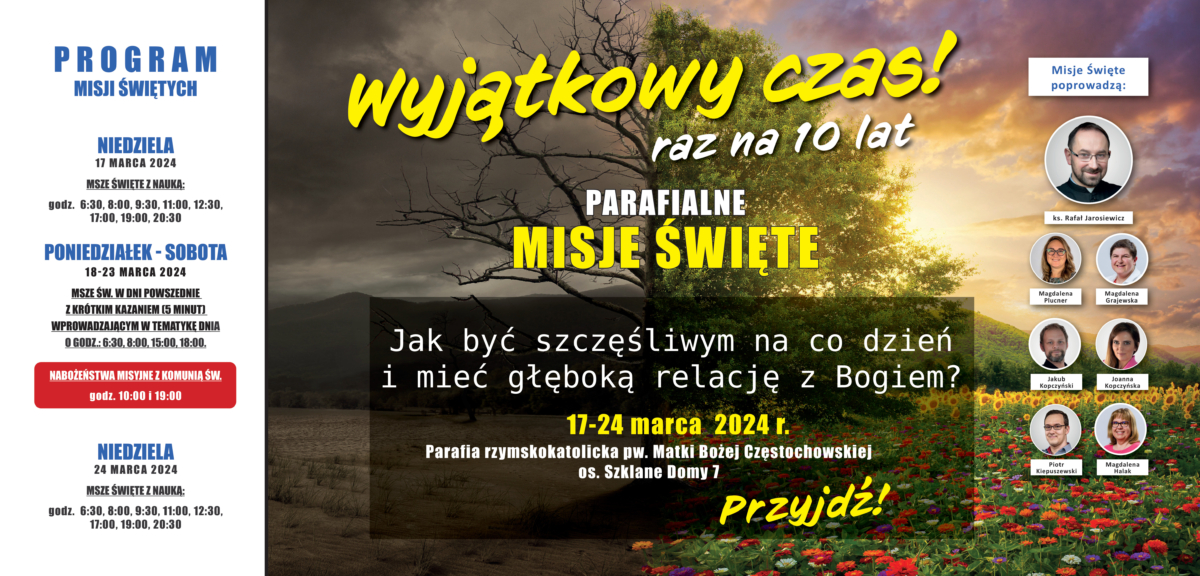 Parafialne Misje Święte (17-24 Marca 2024 R.) – Parafia Matki Bożej ...